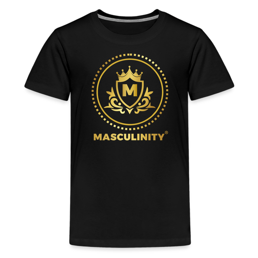 MASCULINITY BOYS PREMIUM T-SHIRT Kids' Premium T-Shirt - black
