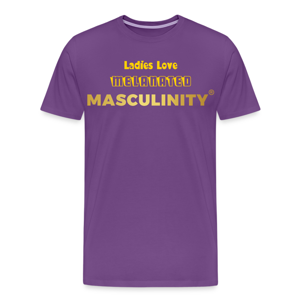 "Ladies Love" Melanated Masculinity T-Shirt - purple