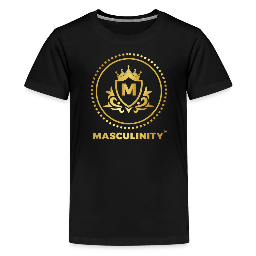 MASCULINITY BOYS PREMIUM T-SHIRT Kids' Premium T-Shirt - black