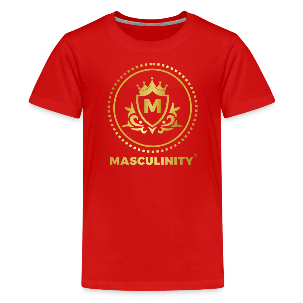MASCULINITY BOYS PREMIUM T-SHIRT Kids' Premium T-Shirt - red