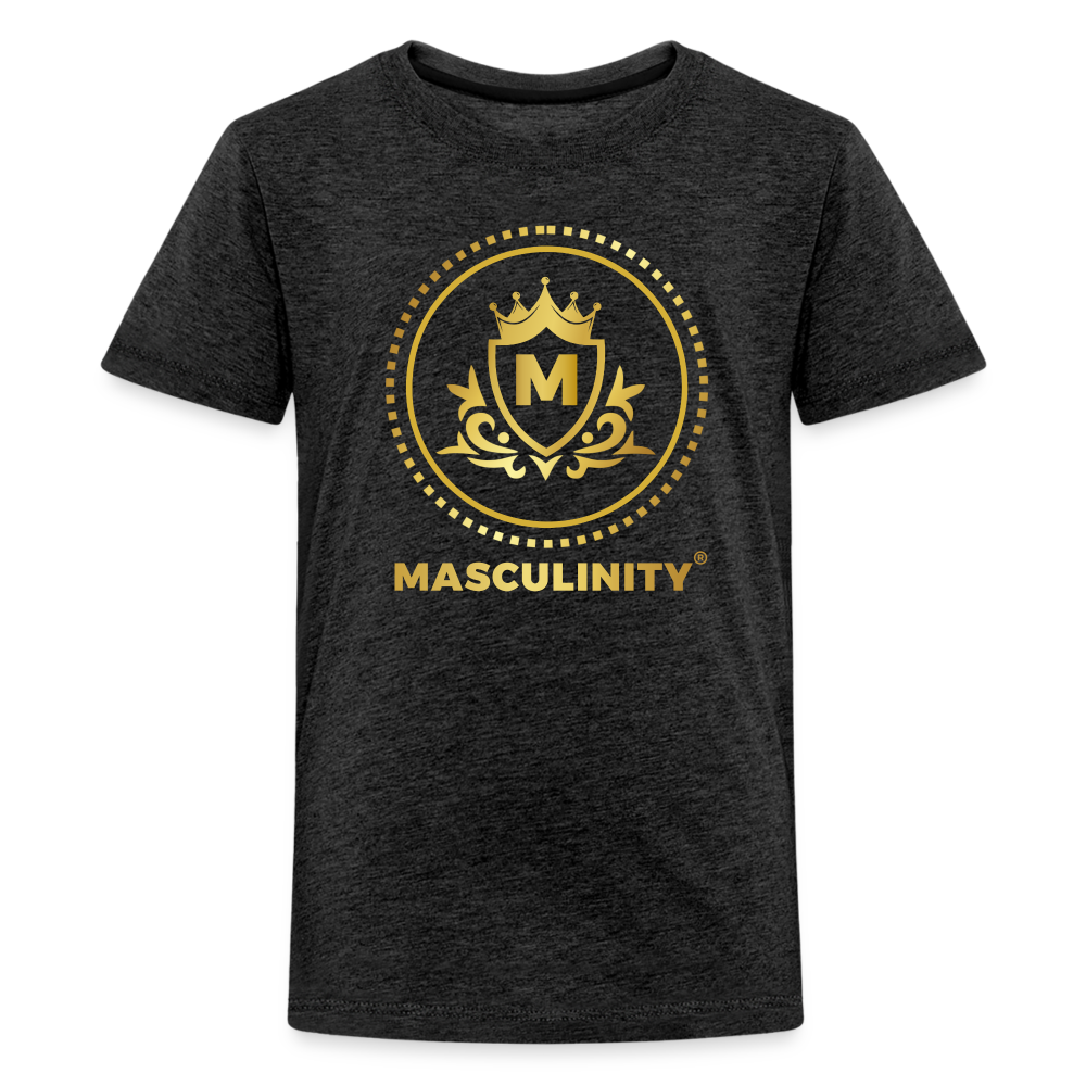 MASCULINITY BOYS PREMIUM T-SHIRT Kids' Premium T-Shirt - charcoal grey