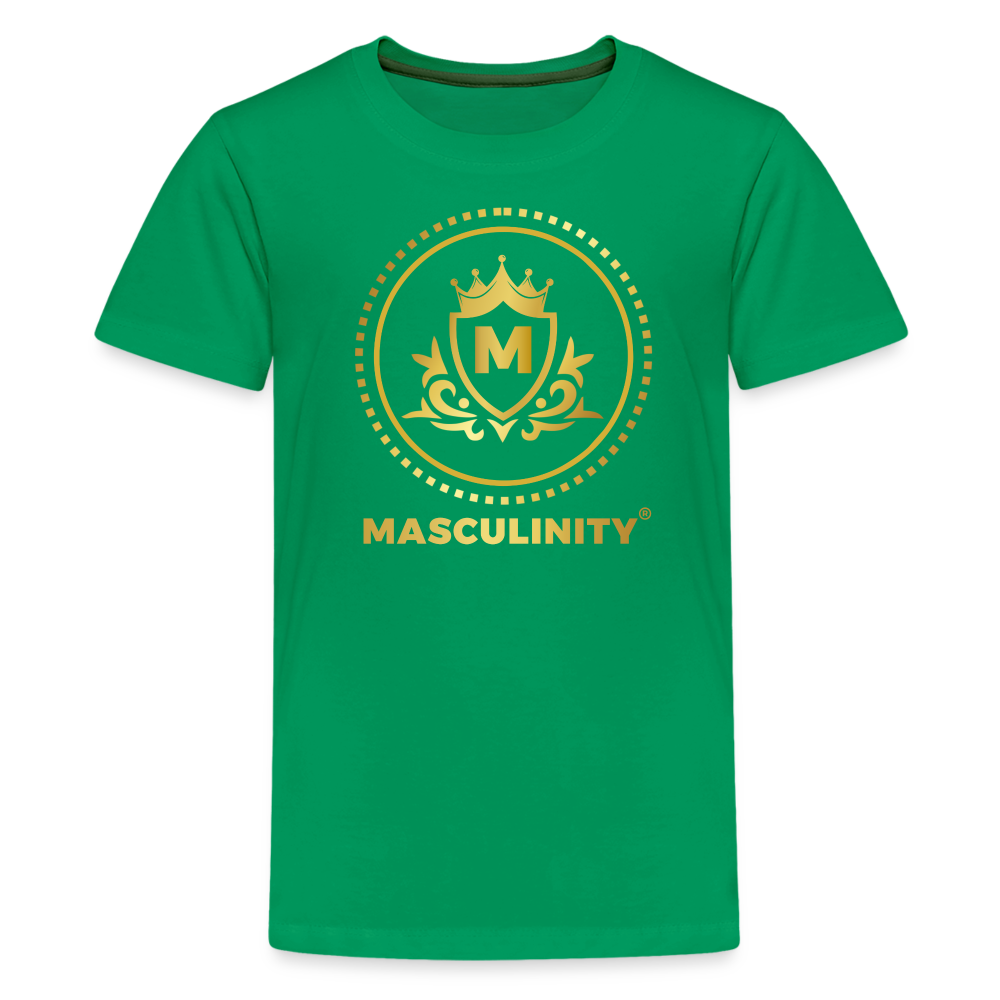 MASCULINITY BOYS PREMIUM T-SHIRT Kids' Premium T-Shirt - kelly green