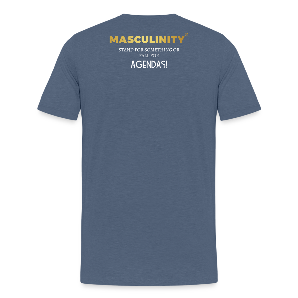 AGENDAS FOREVER? MASCULINTY CLOTHING  T-SHIRT - heather blue