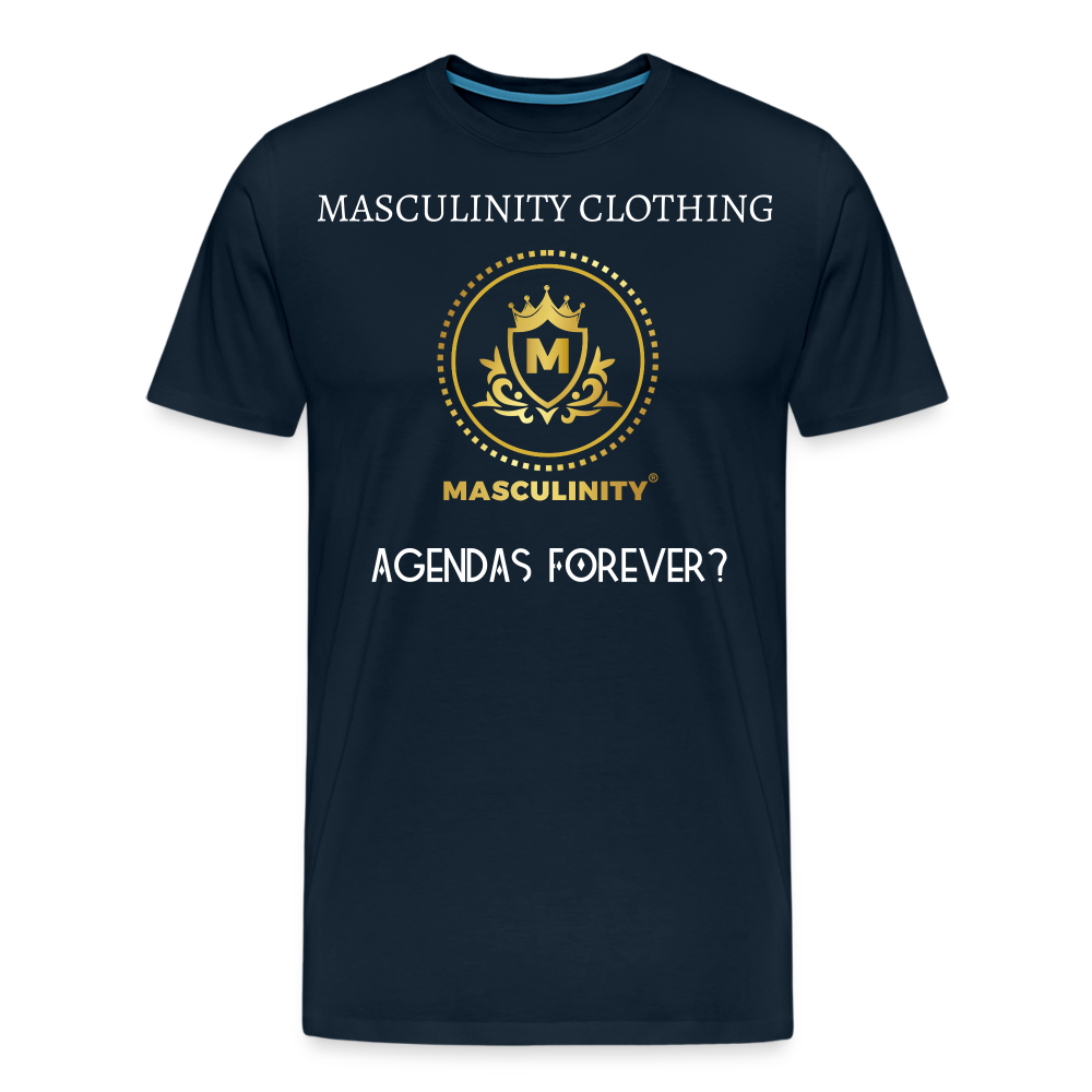 AGENDAS FOREVER? MASCULINTY CLOTHING  T-SHIRT - deep navy