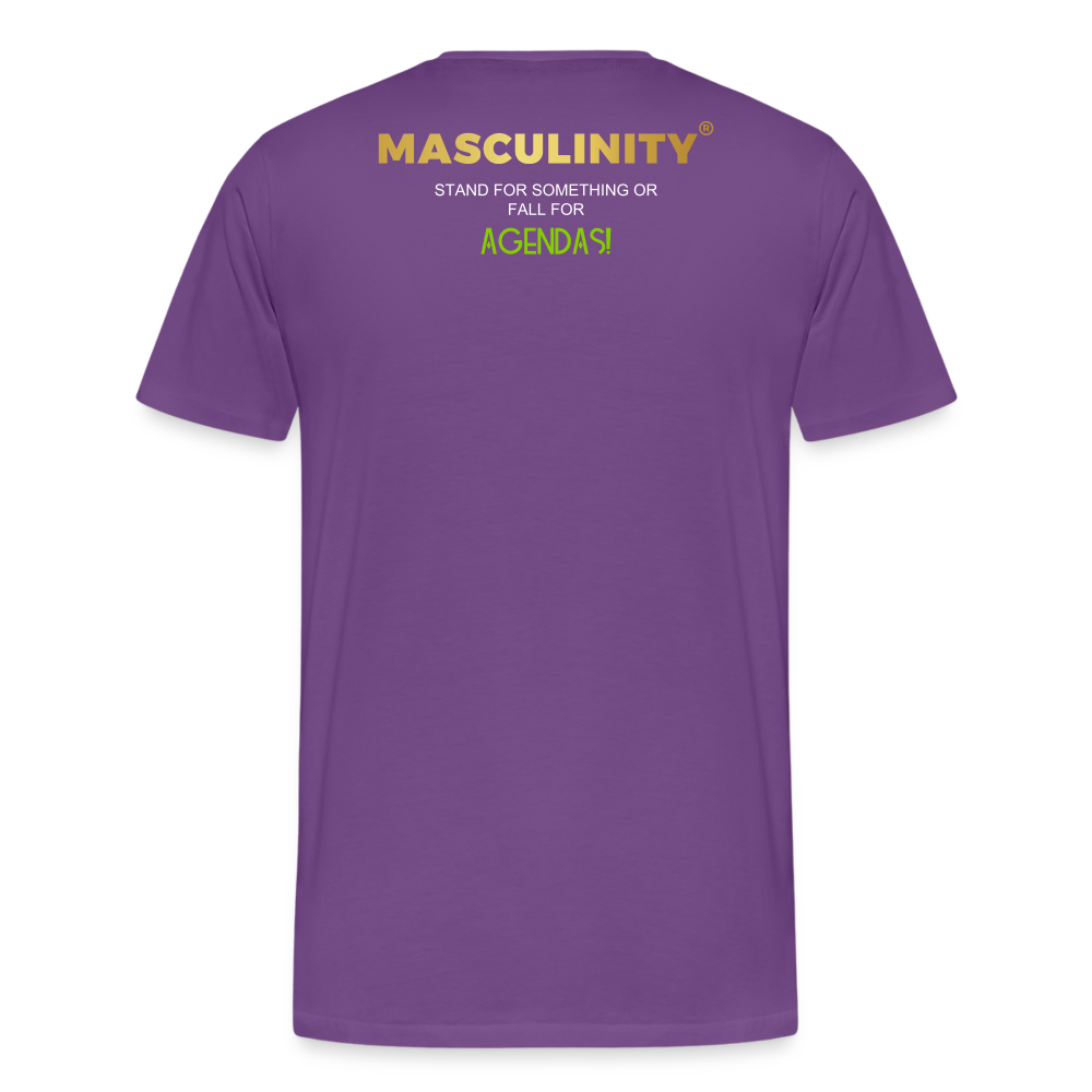 MASCULINITY IS STANDING AGAINST THE AGENDAS WAR ON MAKIND - purple