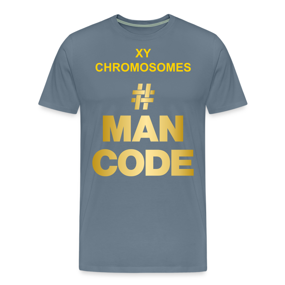 MANCODE XY CHROMOSOMES SCIENCE AND FACTS OVER FEELINGS AND FICTION - steel blue