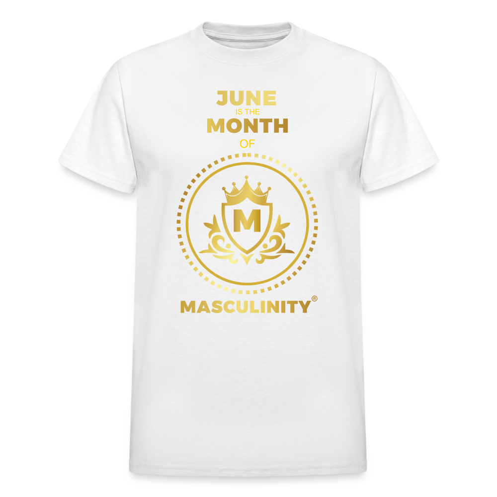 JUNE IS THE MONTH OF MASCULINTY MASCULINTY MOVEMENT EST JUNE 2023 - white