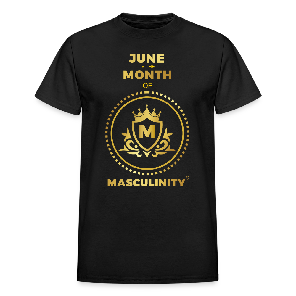 JUNE IS THE MONTH OF MASCULINTY MASCULINTY MOVEMENT EST JUNE 2023 - black