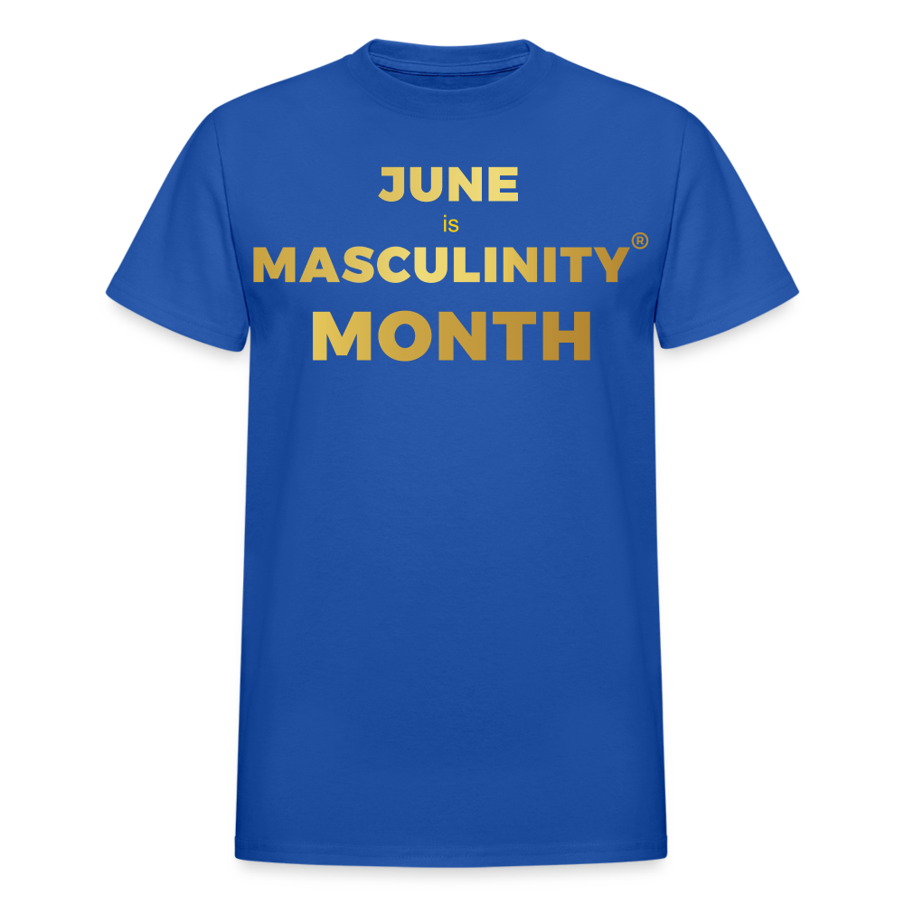 JUNE IS THE MONTH OF MASCULINITY - royal blue