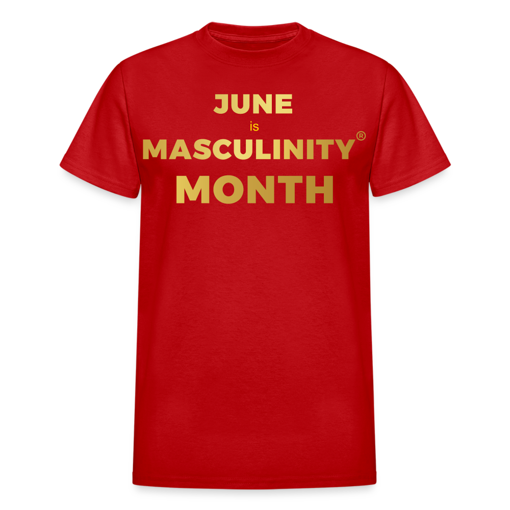JUNE IS THE MONTH OF MASCULINITY - red