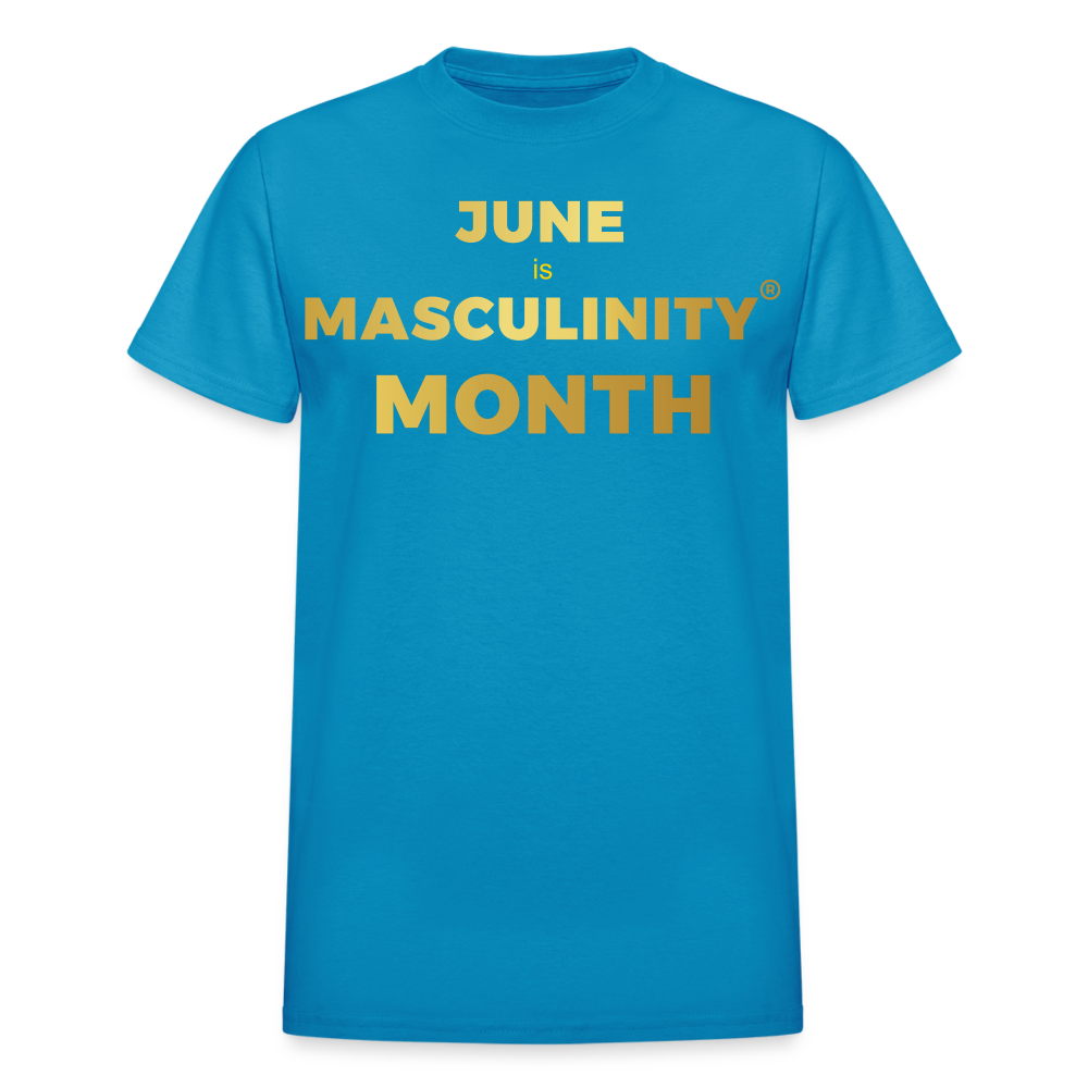 JUNE IS THE MONTH OF MASCULINITY - turquoise