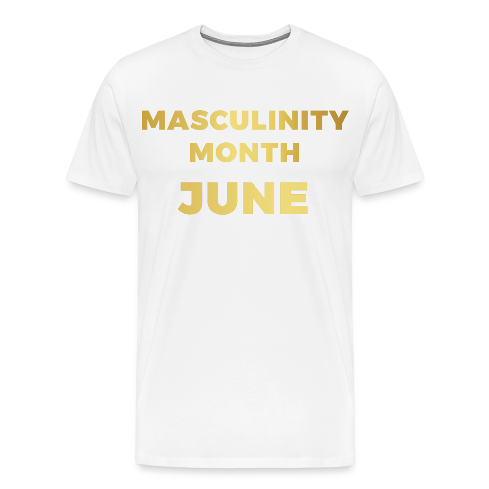 MASCULINITY MONTH JUNE/ STRAIGHT PRIDE - white