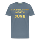 MASCULINITY MONTH JUNE/ STRAIGHT PRIDE - steel blue