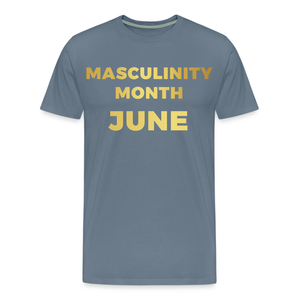 MASCULINITY MONTH JUNE/ STRAIGHT PRIDE - steel blue