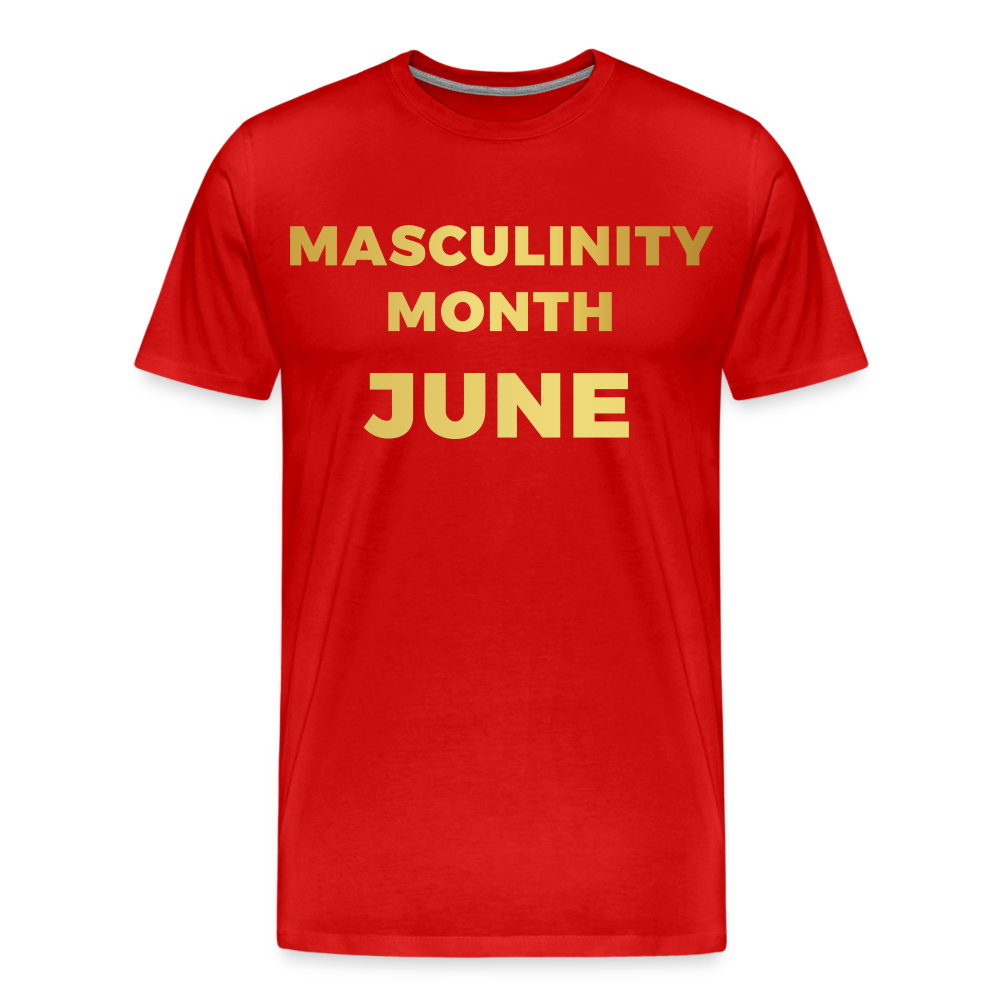 MASCULINITY MONTH JUNE/ STRAIGHT PRIDE - red