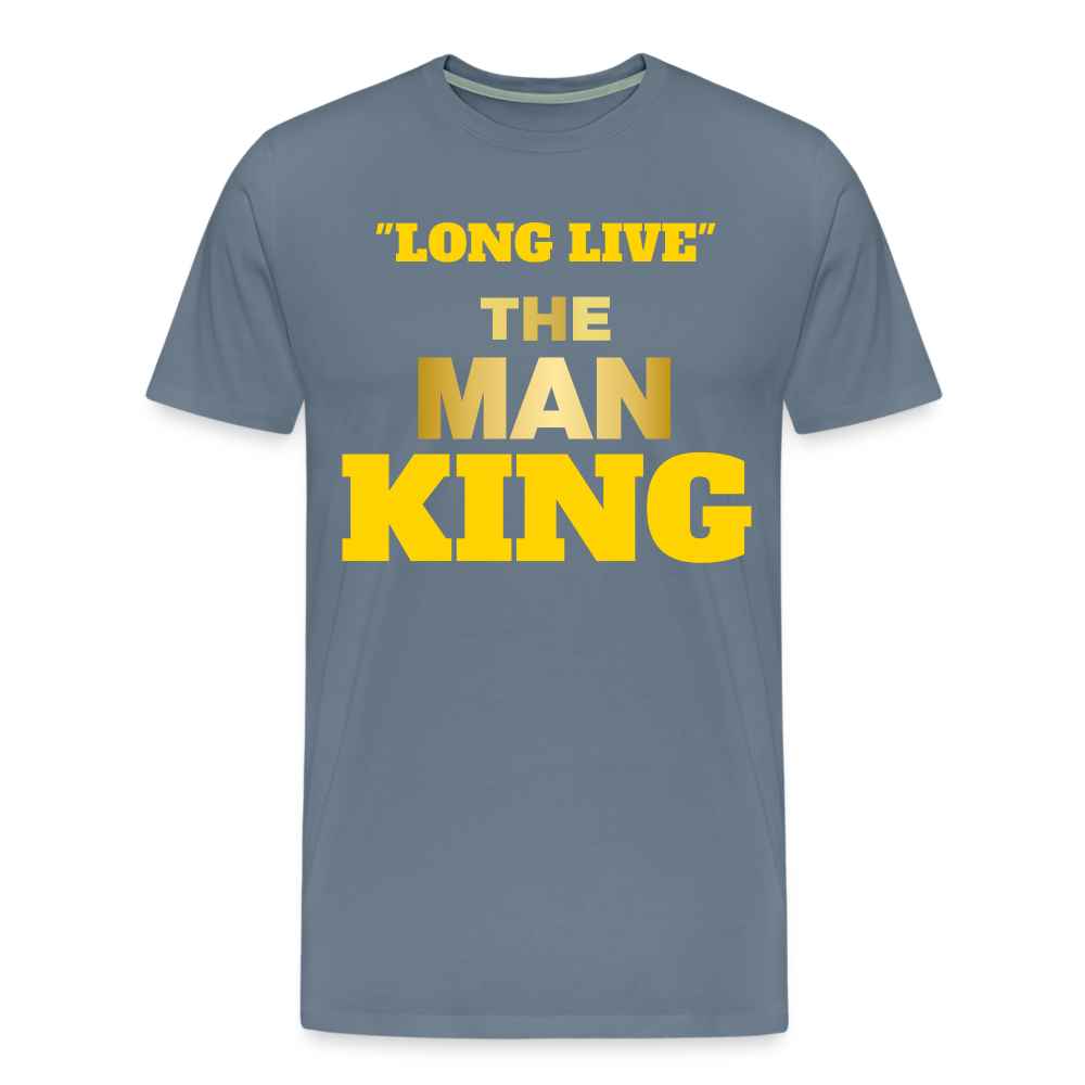 "LONG LIVE" THE MAN KING - steel blue