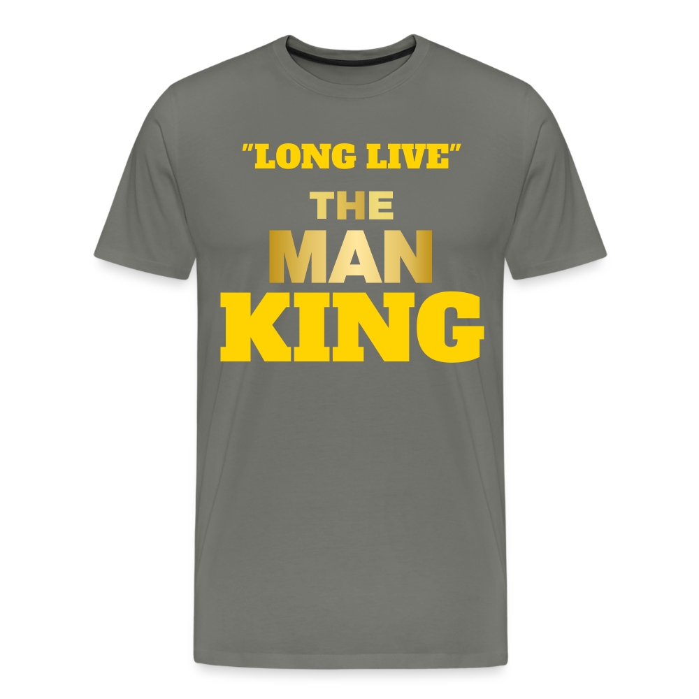 "LONG LIVE" THE MAN KING - asphalt gray
