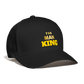 THE MAN KING/ LONG LIVE MASCULINITY FLEX FIT BASE BALL CAP - black