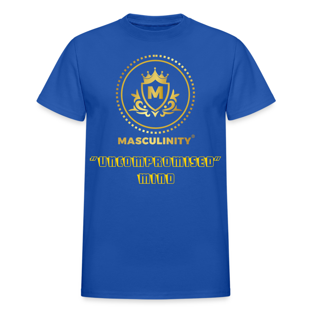 "UNCOMPROMISED MIND" MASCULINITY T-SHRIT - royal blue