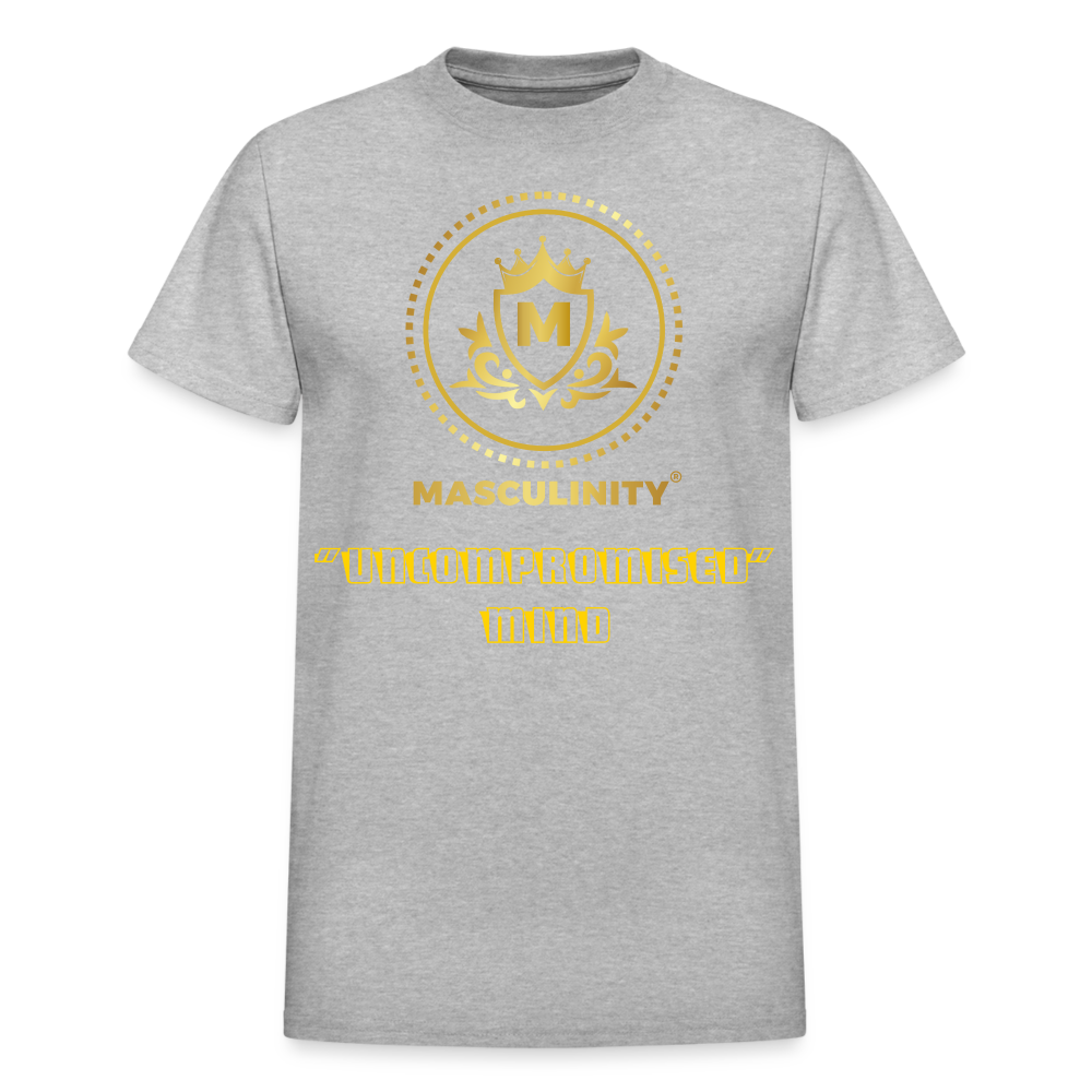 "UNCOMPROMISED MIND" MASCULINITY T-SHRIT - heather gray