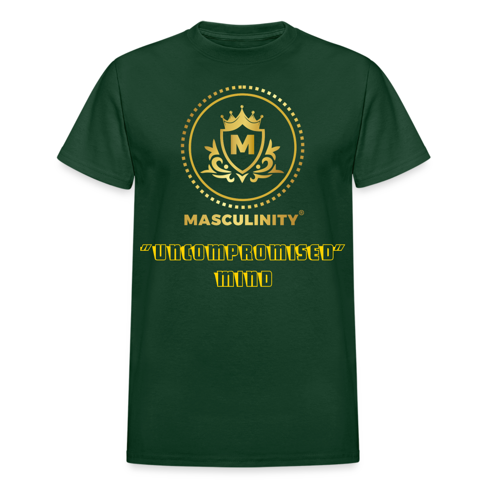 "UNCOMPROMISED MIND" MASCULINITY T-SHRIT - forest green