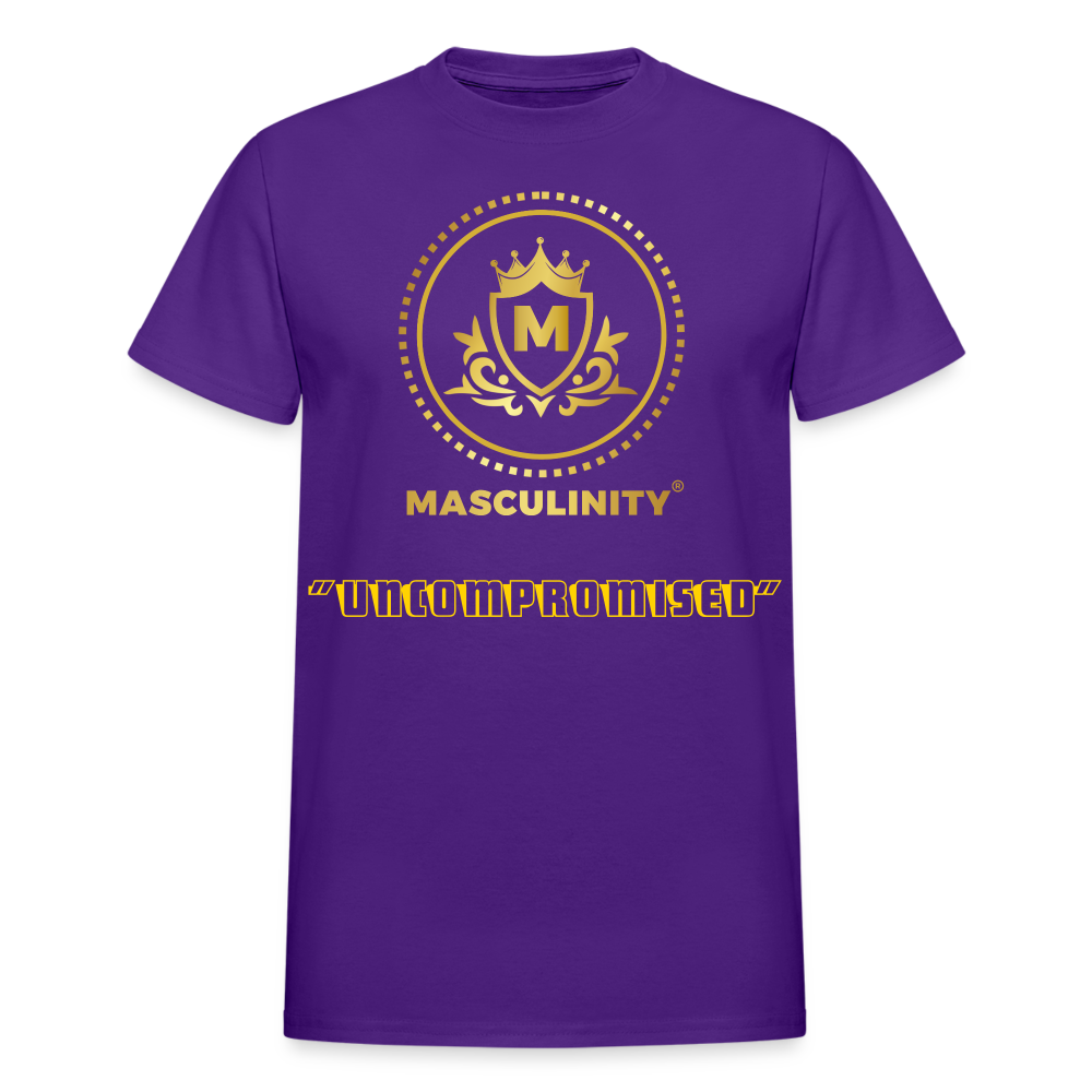 "UNCOMPROMISED" MASCULINITY T-Shirt - purple