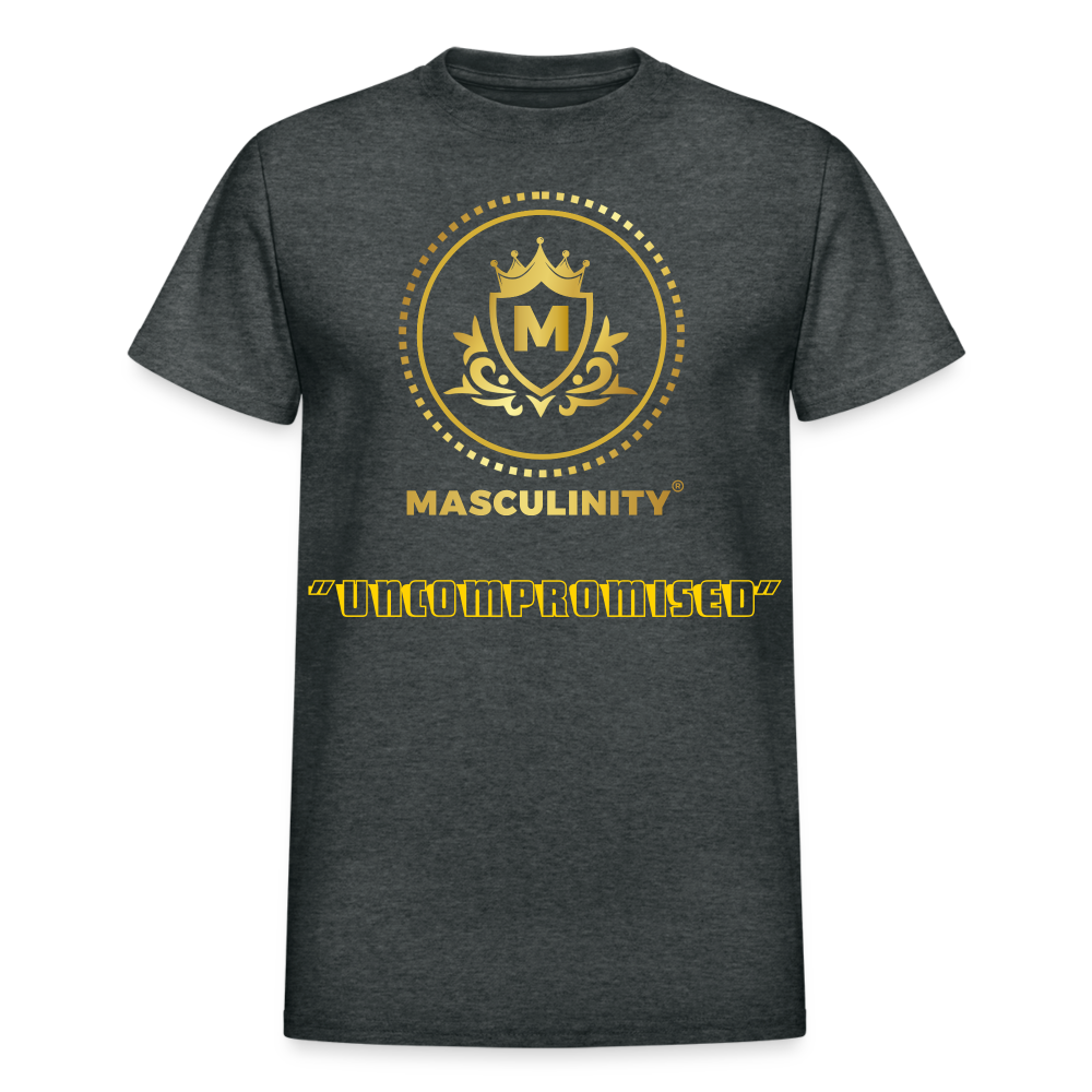 "UNCOMPROMISED" MASCULINITY T-Shirt - deep heather