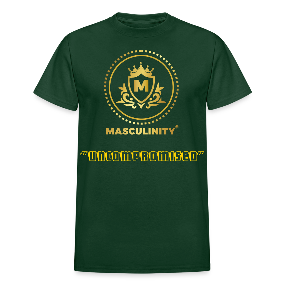 "UNCOMPROMISED" MASCULINITY T-Shirt - forest green