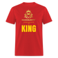 CLOTHES MADE AND FIT FOR A KING. MASCULINITY T-SHIRT - red