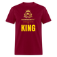 CLOTHES MADE AND FIT FOR A KING. MASCULINITY T-SHIRT - burgundy