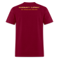 CLOTHES MADE AND FIT FOR A KING. MASCULINITY T-SHIRT - burgundy