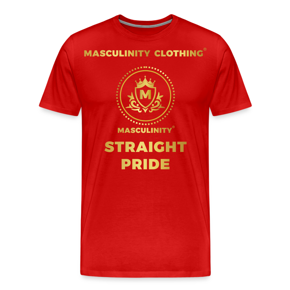 MASCULINITY STRAIGHT PRIDE - red