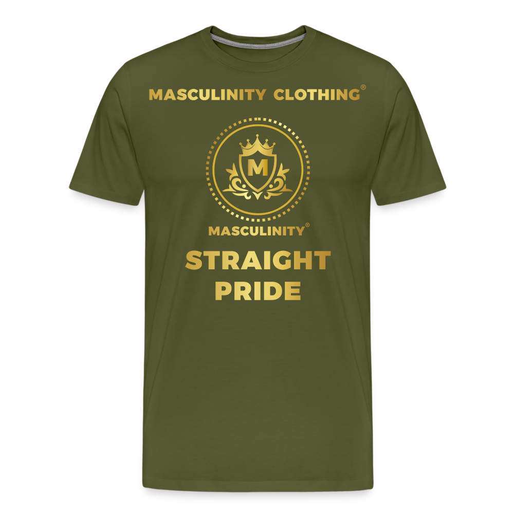 MASCULINITY STRAIGHT PRIDE - olive green