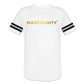 Masculinity Vintage Stripped Sleeve Sport T-Shirt - white/black