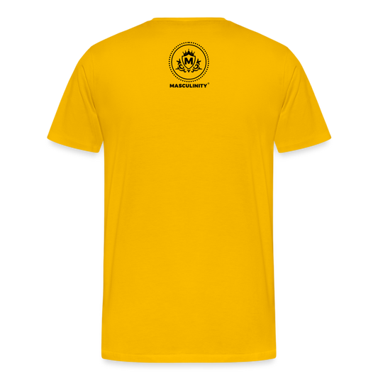 24 Karat "GOLD" Ladies Love Melanated Masculinity T-shirt - sun yellow