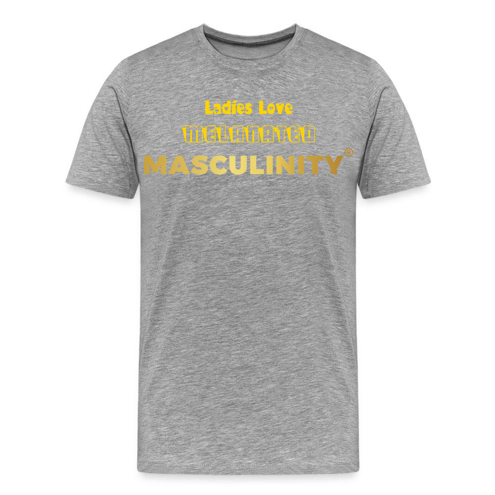 "Ladies Love" Melanated Masculinity T-Shirt - heather gray