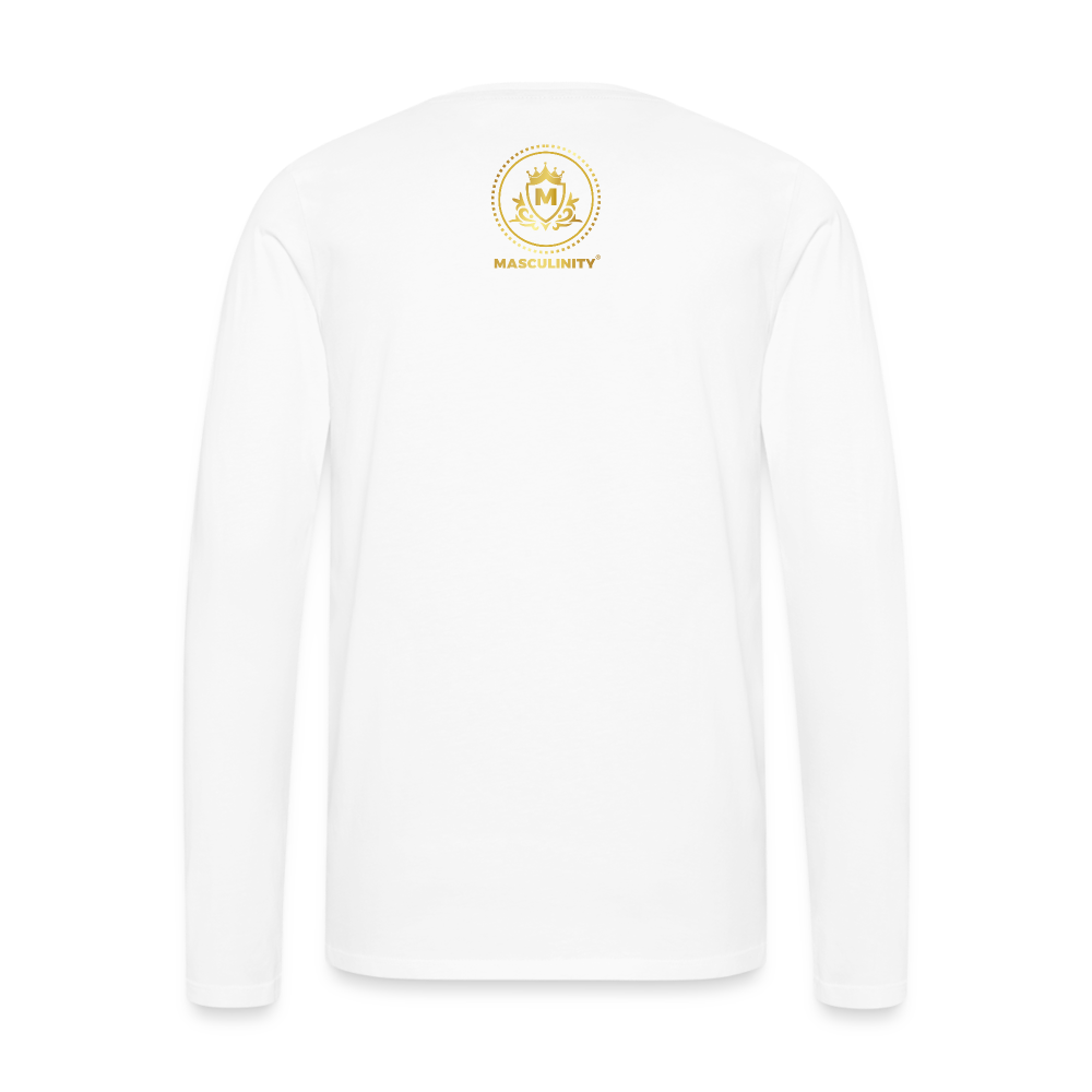 Ladies Love Melanated Masculinity Premium Long Sleeve T-Shirt - white
