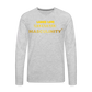 Ladies Love Melanated Masculinity Premium Long Sleeve T-Shirt - heather gray