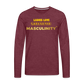 Ladies Love Melanated Masculinity Premium Long Sleeve T-Shirt - heather burgundy