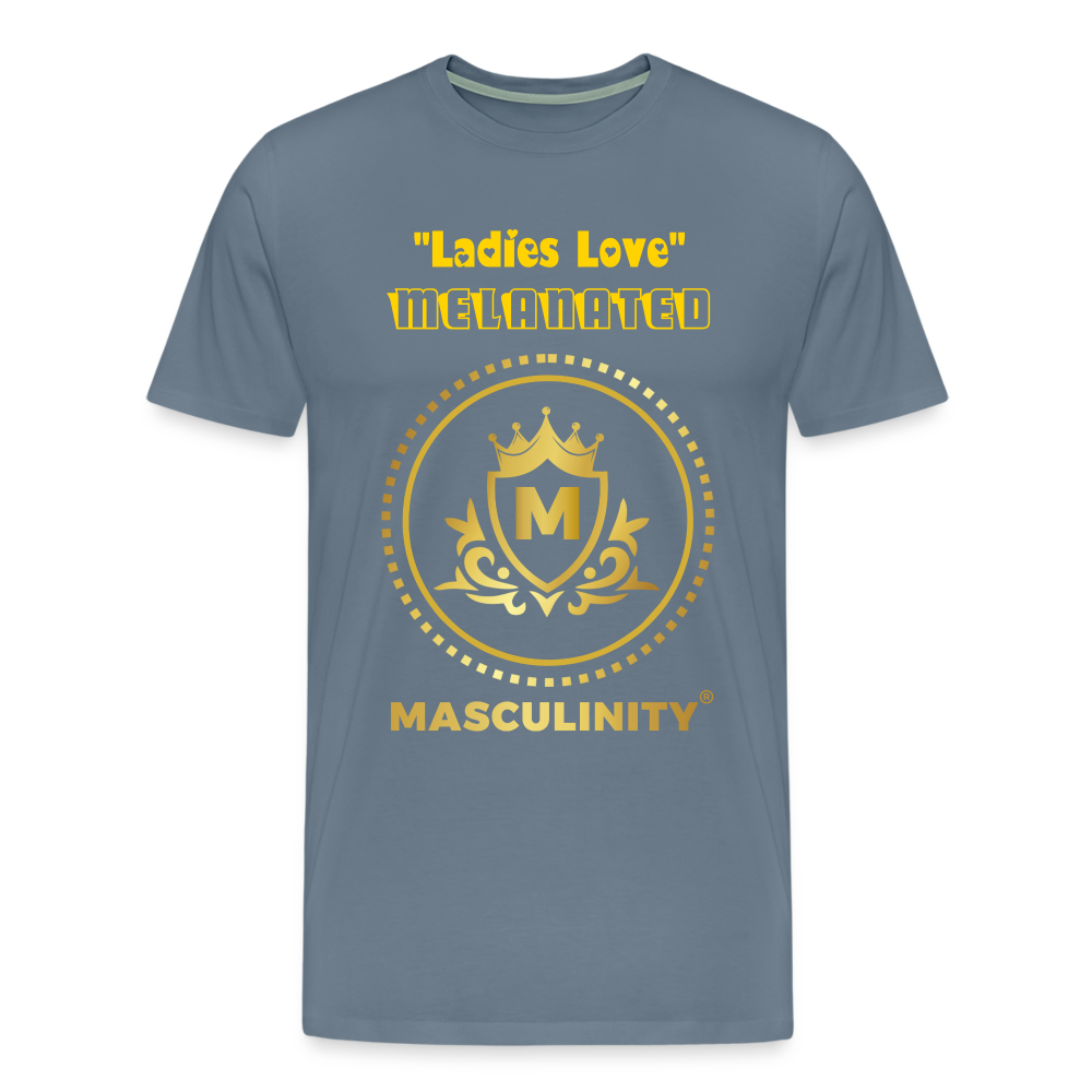 "Ladies Love" Melanated Masculinity - steel blue