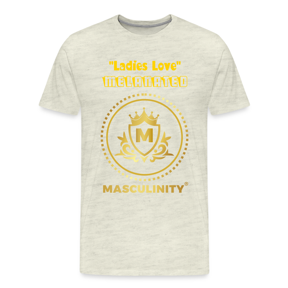 "Ladies Love" Melanated Masculinity - heather oatmeal