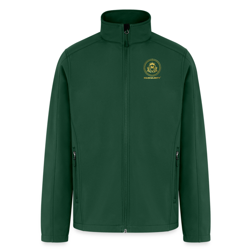 Insulated Neck up/Zip up Turtle Neck Jacket - forest green