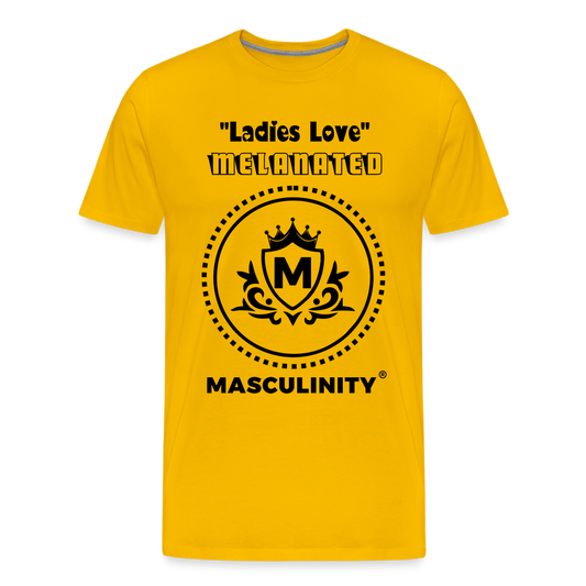 24 Karat GOLD "Ladies Love" Melanated Masculinity T-Shirt - sun yellow