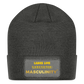 "Ladies Love" Melanated Masculinity Patch Beanie - charcoal grey