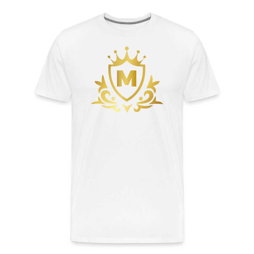 Masculinity Zenith Insignia Men's Premium T-Shirt - white