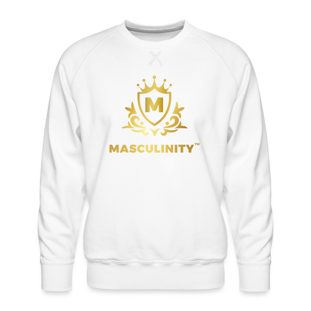 Masculinity Men’s Premium Sweatshirt - white