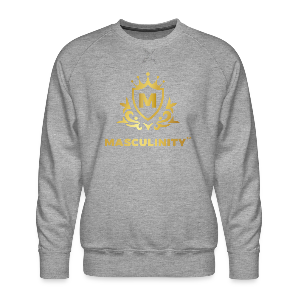 Masculinity Men’s Premium Sweatshirt - heather grey