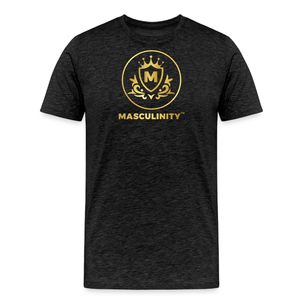 Masculinity T-Shirt (Solid Gold Circle) - charcoal grey
