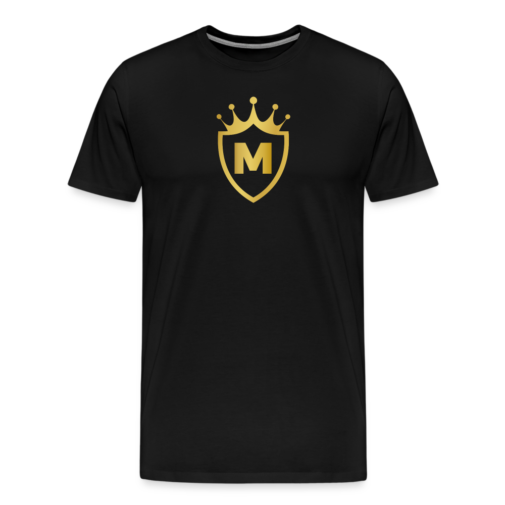 MASCULINITY CROWN AND SHIELD CREST - black