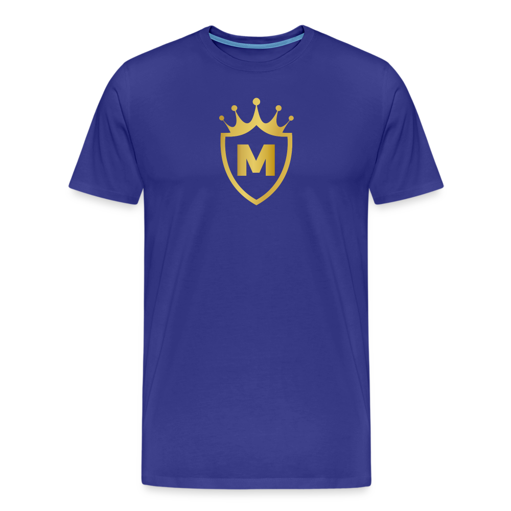 MASCULINITY CROWN AND SHIELD CREST - royal blue